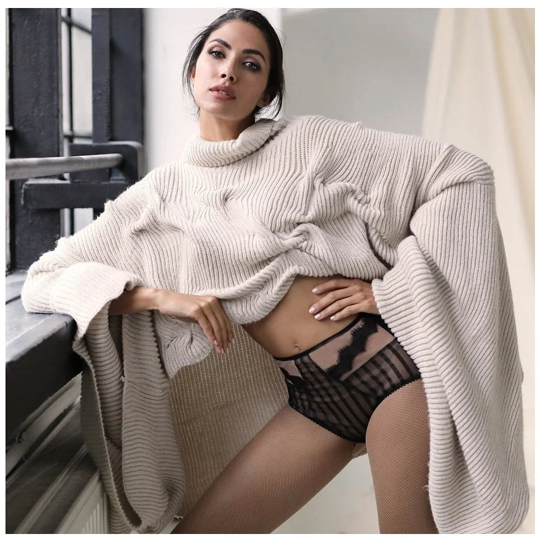 Sheer See Through High Waist Brief Panty Stefani - STREET STYLE