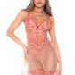 Sheer Babydoll & String Set Mapale Petal Kiss - STREET STYLE