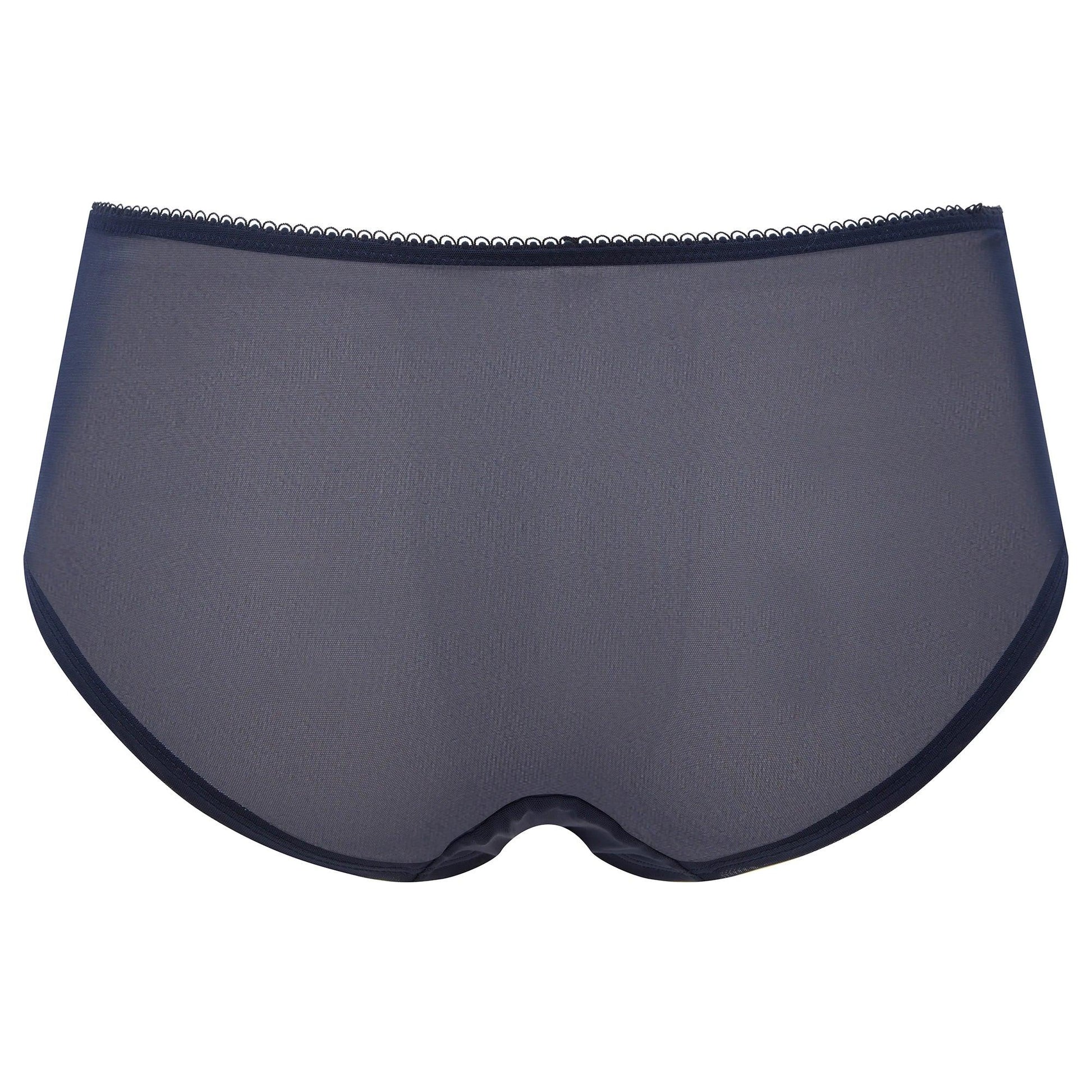 Gossard Superboost Lace Short Panty Midnight Blue Gold - STREET STYLE