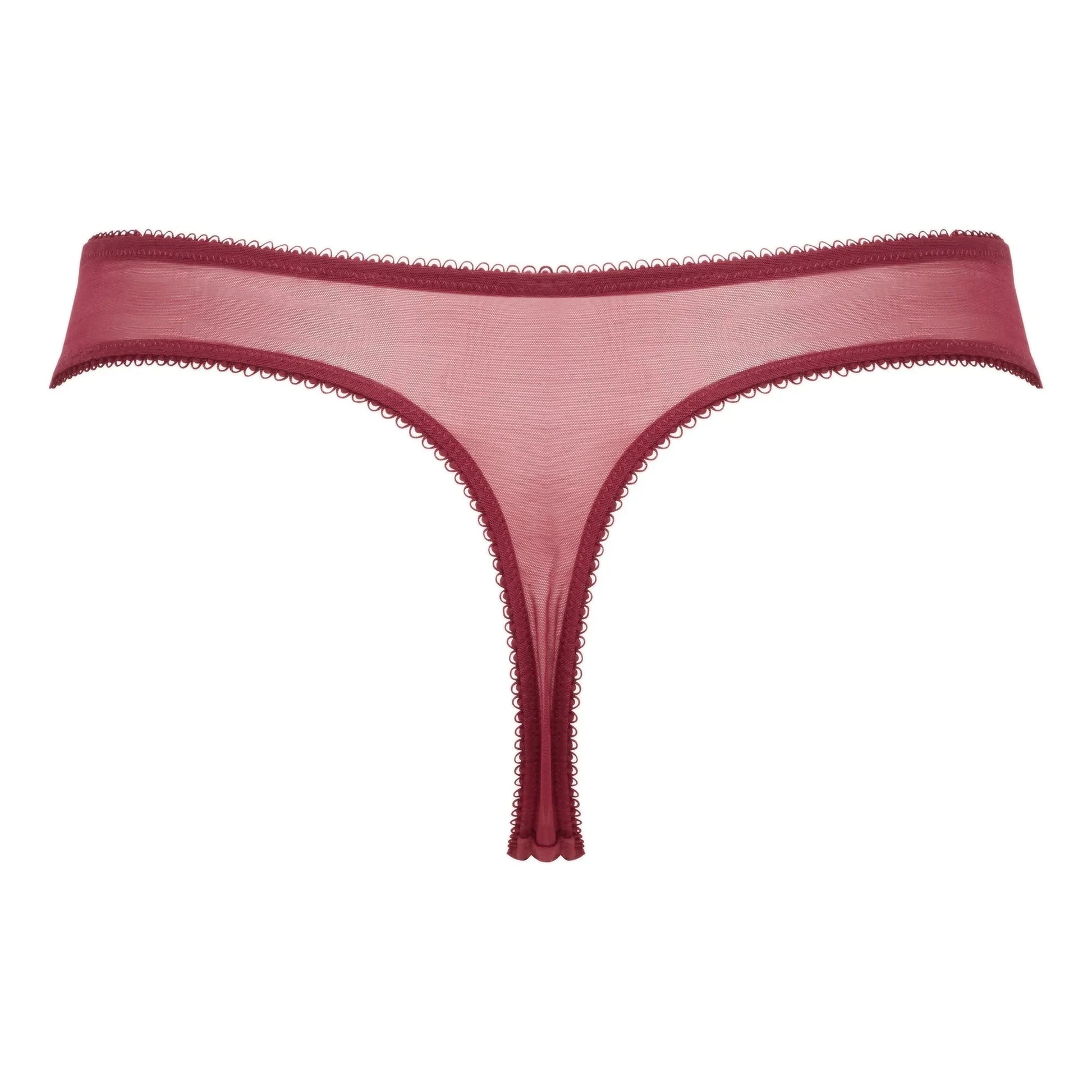 Gossard Superboost Lace Thong Panty Cranberry/Raspberry Sorbet - STREET STYLE