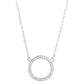 Round Pendant Pave Necklace - STREET STYLE