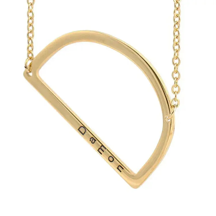 26 English Letter Pendant European Titanium Steel Necklace - Letter Pendant necklace - STREET STYLE