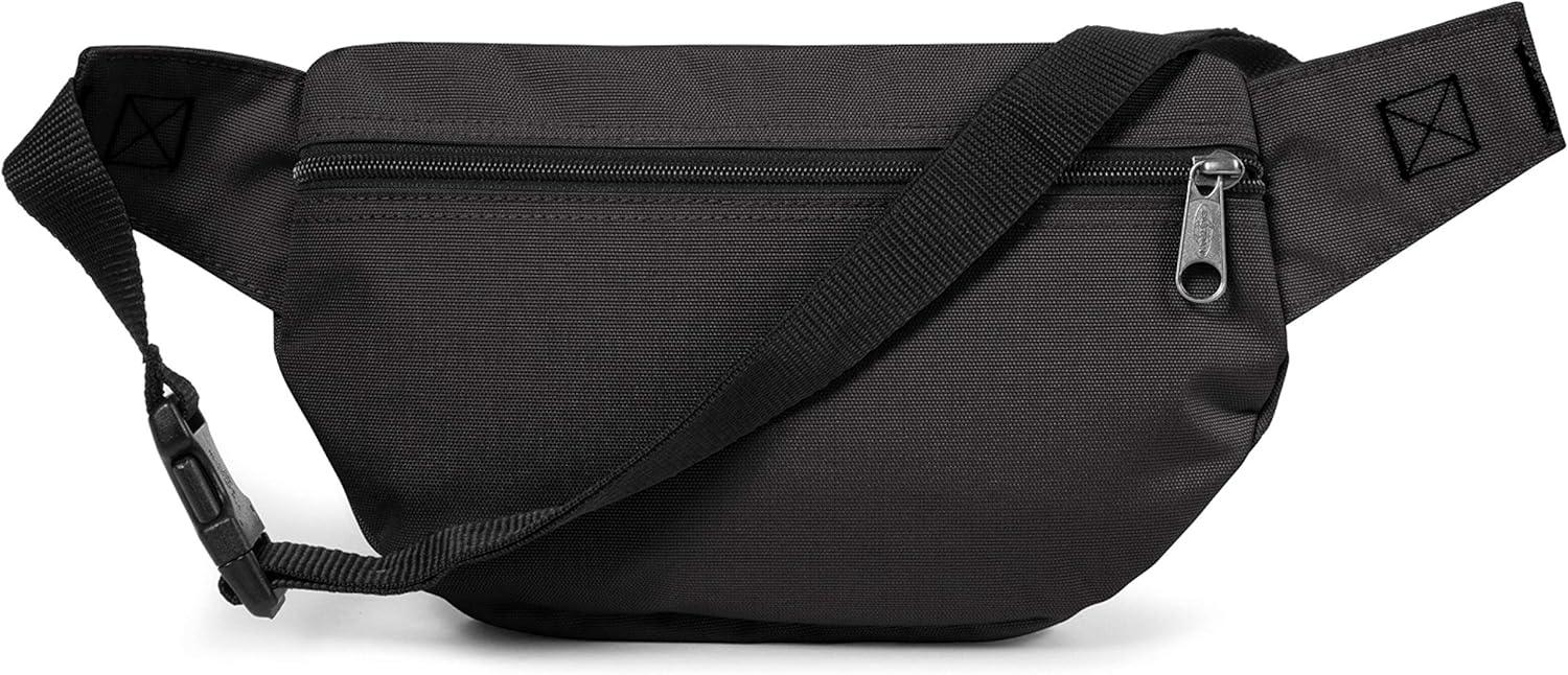 Eastpak DOGGY BAG Waist Bag, 40 cm, 24 L, Black (Black) & CREW SINGLE Wallet, 22 cm, Black (Black), Black - STREET STYLE