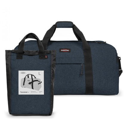 Eastpak Terminal + Duffel Bag, 38 x 75 x 34 cm, 96 L, Triple Denim, Terminal + - STREET STYLE
