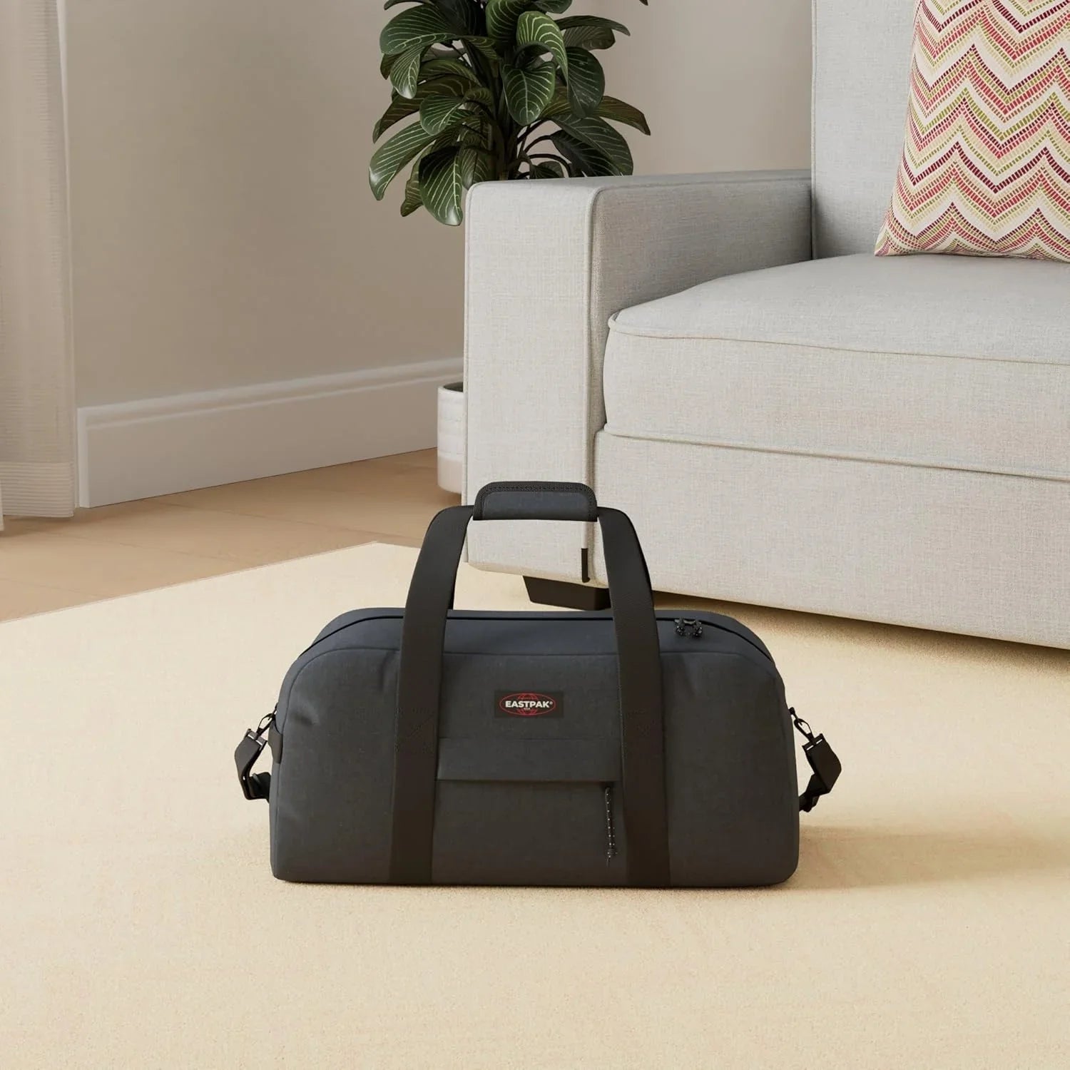 Eastpak Stand + Duffel Bag, 25 x 53 x 24 cm, 34 L, Black, Stand + - STREET STYLE