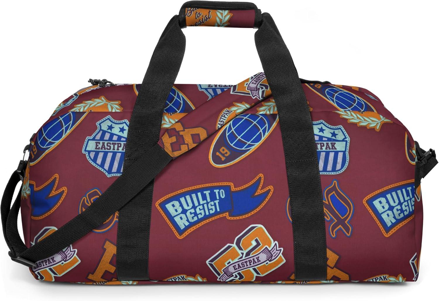 EASTPAK STATION + Duffel Bag, 30 x 62 x 29 cm, 58 L, Clash Burgundy, Red - STREET STYLE