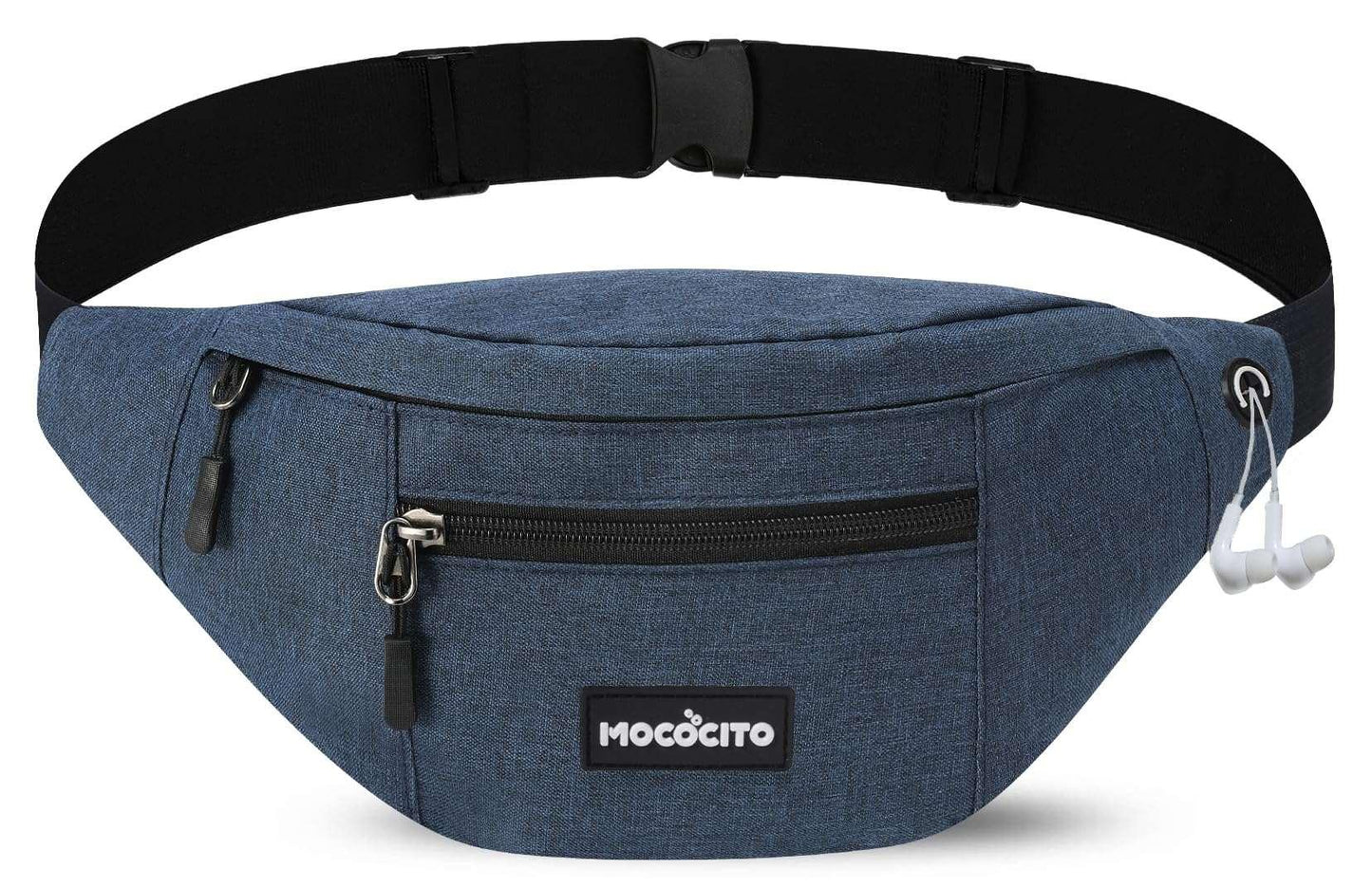 Men's Women's Waist Bag, Sports Waist Bag with 4 Zip Pockets, Men's Waist Bag, Small Adjustable Belt, Waterproof Work Waist Bag for Cycling Running Hiking Trekking Concerts - STREET STYLE