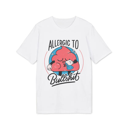 Allergic to Bullshit - Antisocial Retro - Premium Bio Unisex T-Shirt - Front Print - STREET STYLE