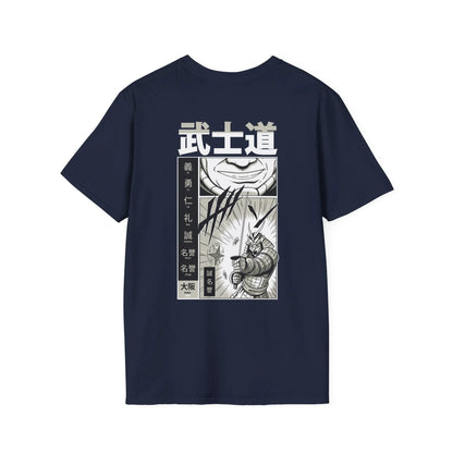 Ninja Attack - Samurai Manga - Unisex T-Shirt - Back Print - STREET STYLE