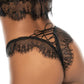 Sheer Lace Longline Bra & String Panty Set Mapale Temptation - STREET STYLE