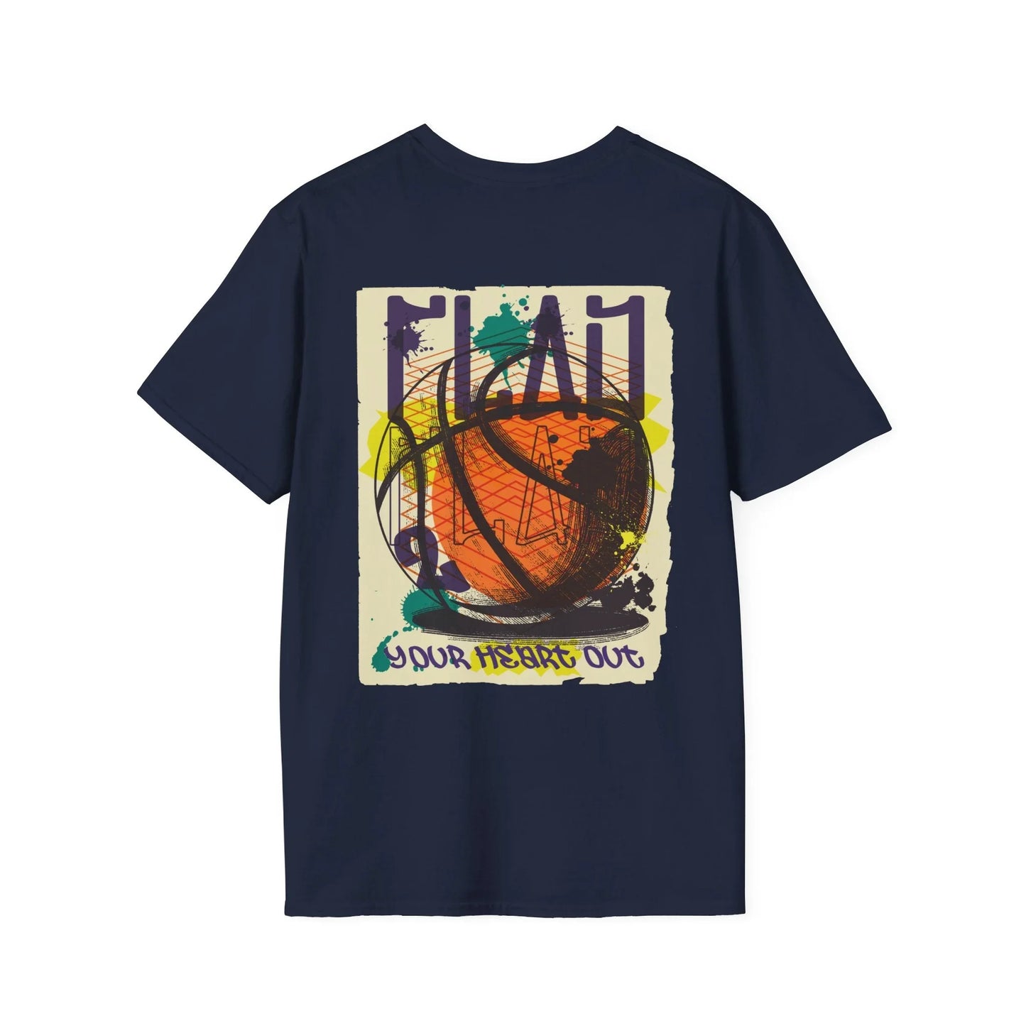 Basketball - Urban Graffiti - Unisex T-Shirt - Back Print - STREET STYLE