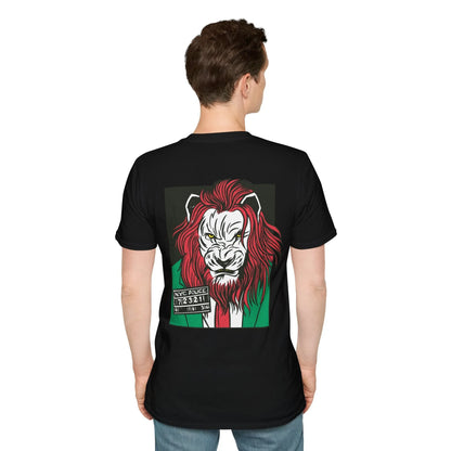 Lion - Comic Mafia - Unisex T-Shirt - Back Print - STREET STYLE