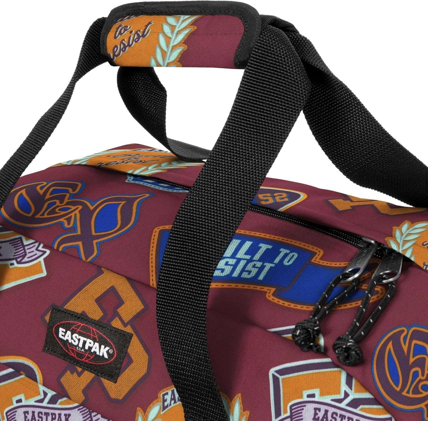 EASTPAK STATION + Duffel Bag, 30 x 62 x 29 cm, 58 L, Clash Burgundy, Red - STREET STYLE