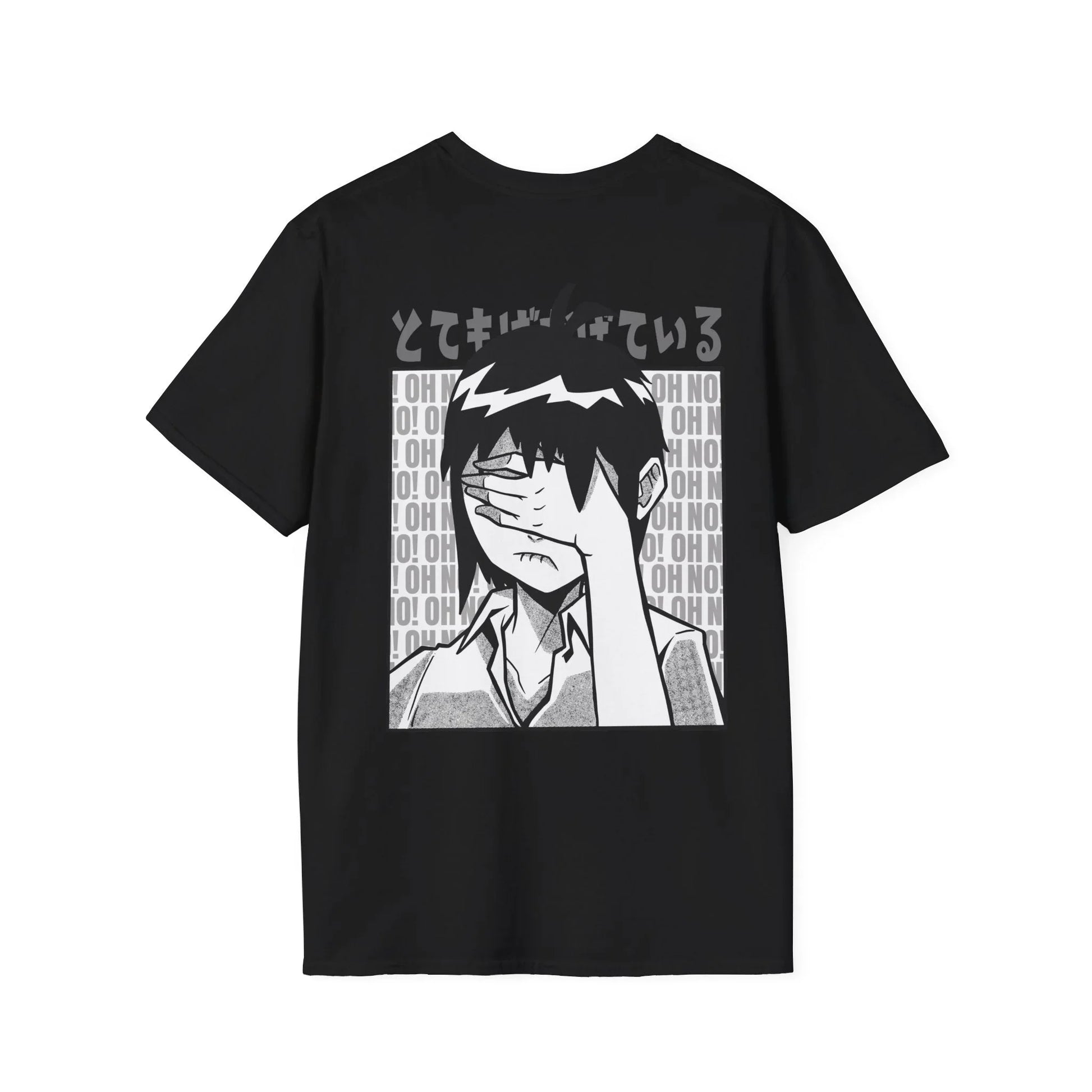 Face Palm Manga - Anime World - Unisex T-Shirt - Back Print - STREET STYLE