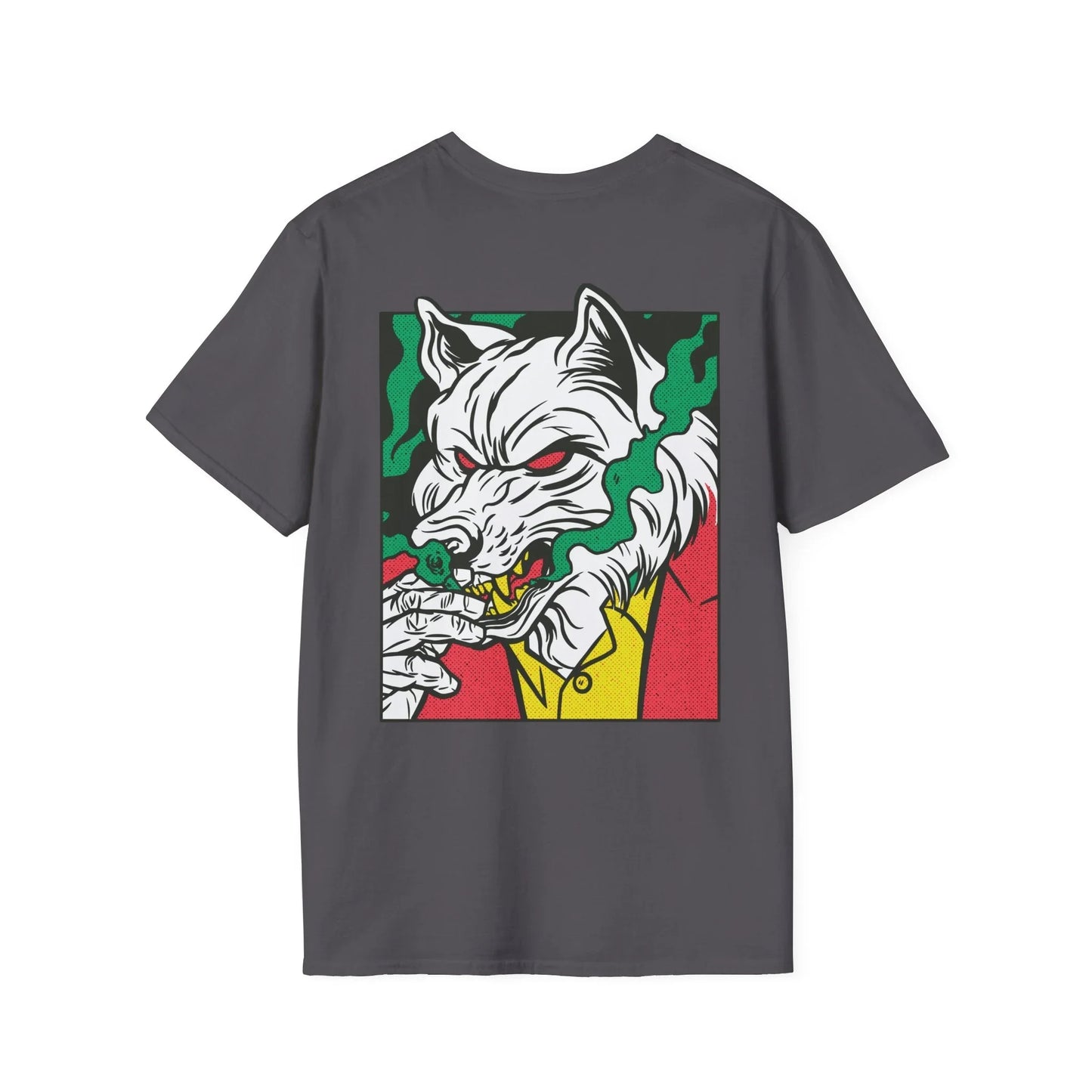 Wolf - Comic Mafia - Unisex T-Shirt - Back Print - STREET STYLE