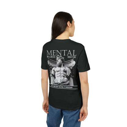 Mental Wellness Routine - Gods Way - Premium Bio Unisex T-Shirt - Back Print - STREET STYLE