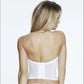 Hidden Underwire Longline Bridal Bra Dominique Ariel White - STREET STYLE