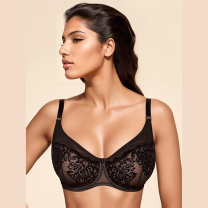 Sheer Mesh Full Coverage Bra Ajour Adagio - STREET STYLE