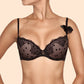 Ajour Capriccio Sheer Polka Dot Demi Bra - STREET STYLE