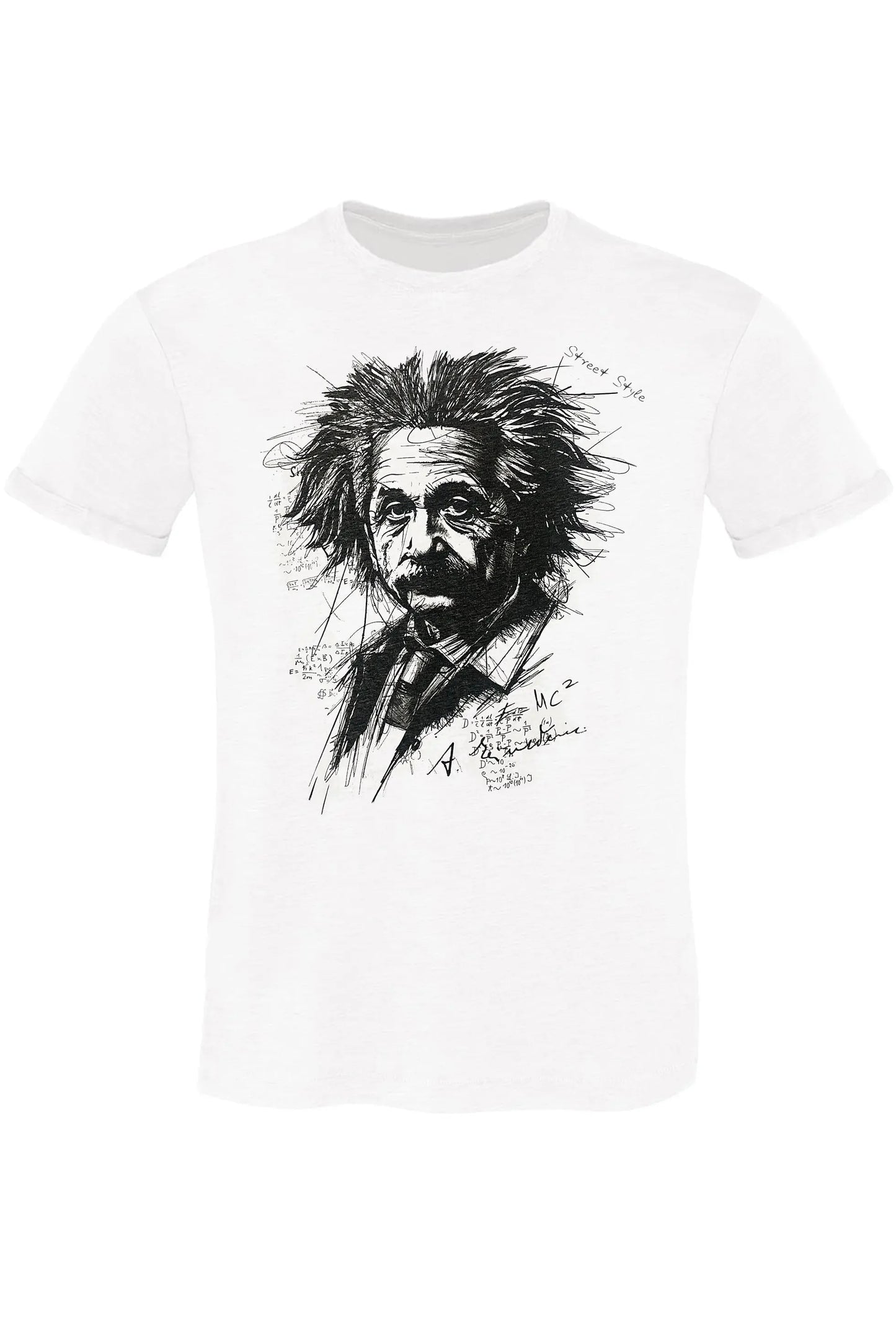 Albert Einstein — T-shirt Uomo Urban Slub Cotone - STREET STYLE