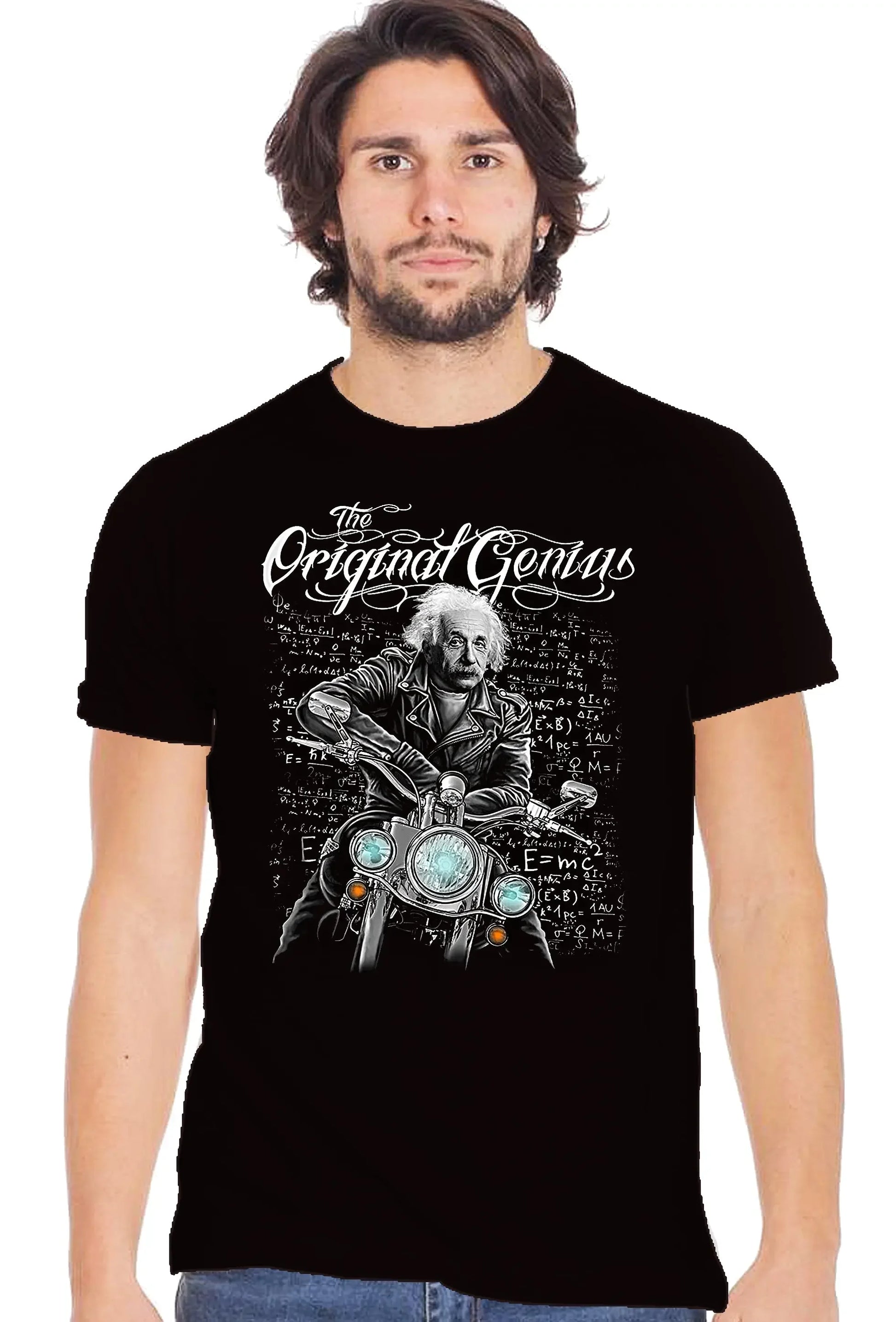 Albert Einstein Genius Tattoo - T-shirt Uomo Cotone - STREET STYLE