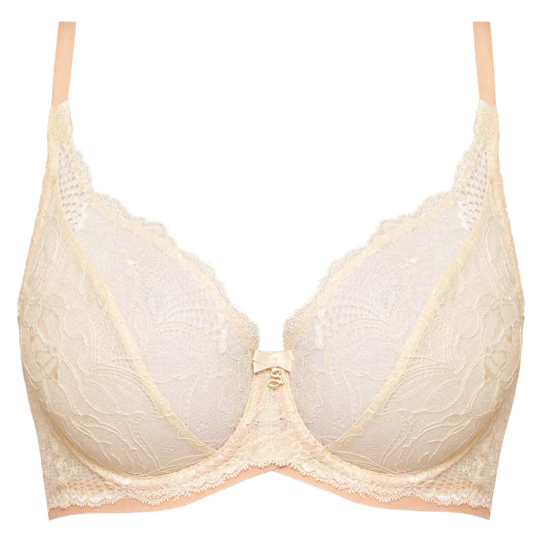Sheer Lace Plunge Underwire Bra Anabelle - STREET STYLE