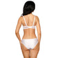 Bridal Sheer Lace Demi Cup Bra Roza Anuk White - STREET STYLE