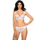 Bridal Sheer Lace Demi Cup Bra Roza Anuk White - STREET STYLE