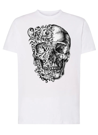 Artskull Floreal Skull Zombi Tattoo 9016 T-shirt Urban Men Uomo 100% Cotone Pettinato JK - STREET STYLE