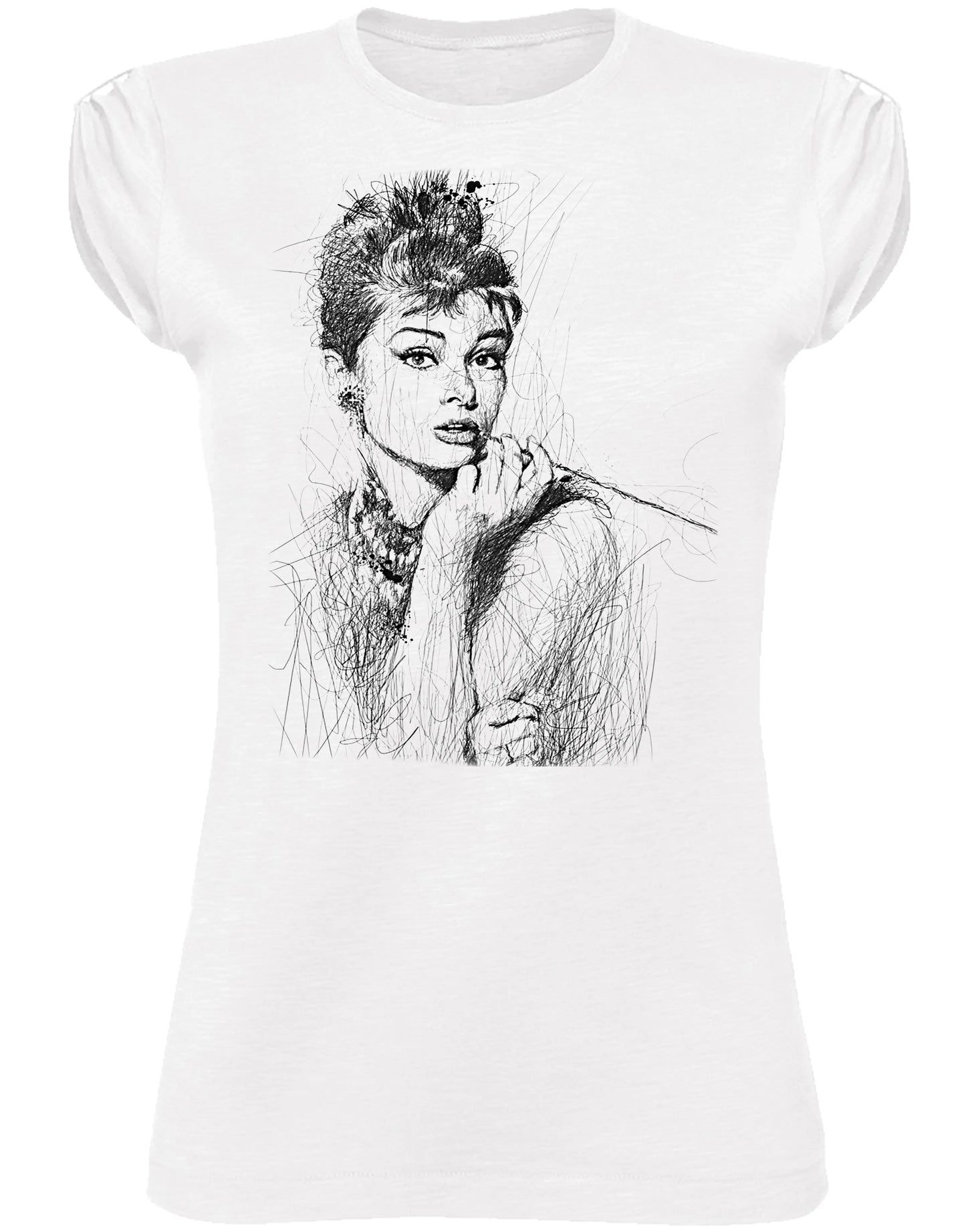 T-shirt Audrey Hepburn Stilizzata — STREET STYLE - STREET STYLE