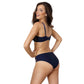 Semi-Sheer Bikini Panty Coco Navy Blue - STREET STYLE