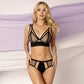 Sheer Mesh Demi Cup Bra Enrica - STREET STYLE