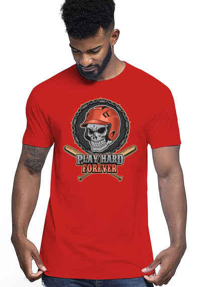 Baseball Skull Motor Tattoo 9052 T-shirt Urban Men Uomo 100% Cotone Pettinato JK - STREET STYLE