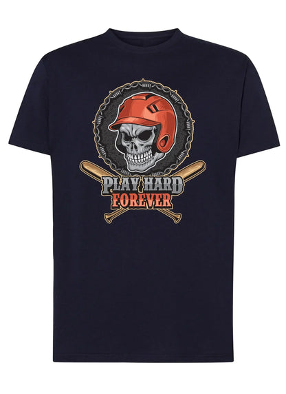 Baseball Skull Motor Tattoo 9052 T-shirt Urban Men Uomo 100% Cotone Pettinato JK - STREET STYLE
