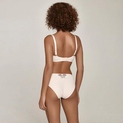 Semi Sheer Lace Maxi Brief Panty Bisquit - STREET STYLE