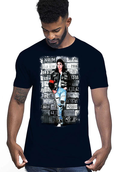 The Legend Michael Jackson Cantante Soggetto 18-20-49-2 T-shirt Urban Men Uomo 100% Cotone Pettinato JK - STREET STYLE