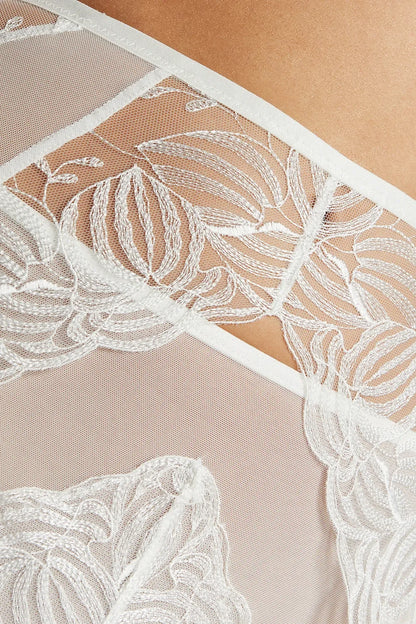 Sheer High Waist Floral Garter Belt Gorteks Cherie - STREET STYLE