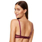 Transparent Demi Underwire Bra Gorteks Coco Burgundy - STREET STYLE