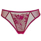 Sheer Mesh Thong Panty Gorteks Coco Burgundy - STREET STYLE