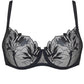 Transparent Demi Bra Gorteks Coco Black - STREET STYLE