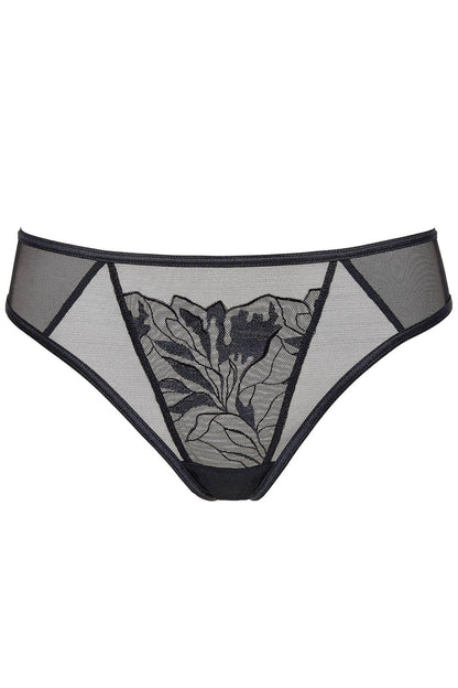 Sheer Mesh Thong Panty Gorteks Coco Black - STREET STYLE