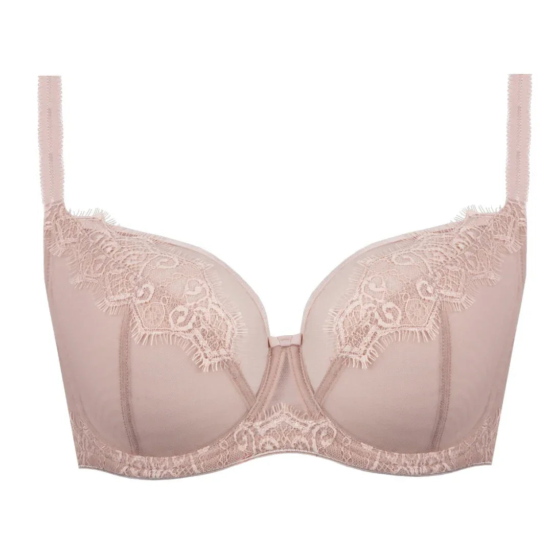 Sheer Mesh Full Figure Lace Bra Daisy - STREET STYLE