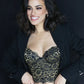 Lace Strapless Bustier Dominique Estrada Black - STREET STYLE