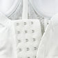 Deep Plunge Lace Bustier Dominique Estrada White - STREET STYLE