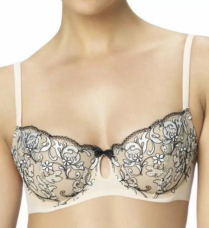 Sheer Embroidered Demi Bra Felina Priscilla - STREET STYLE