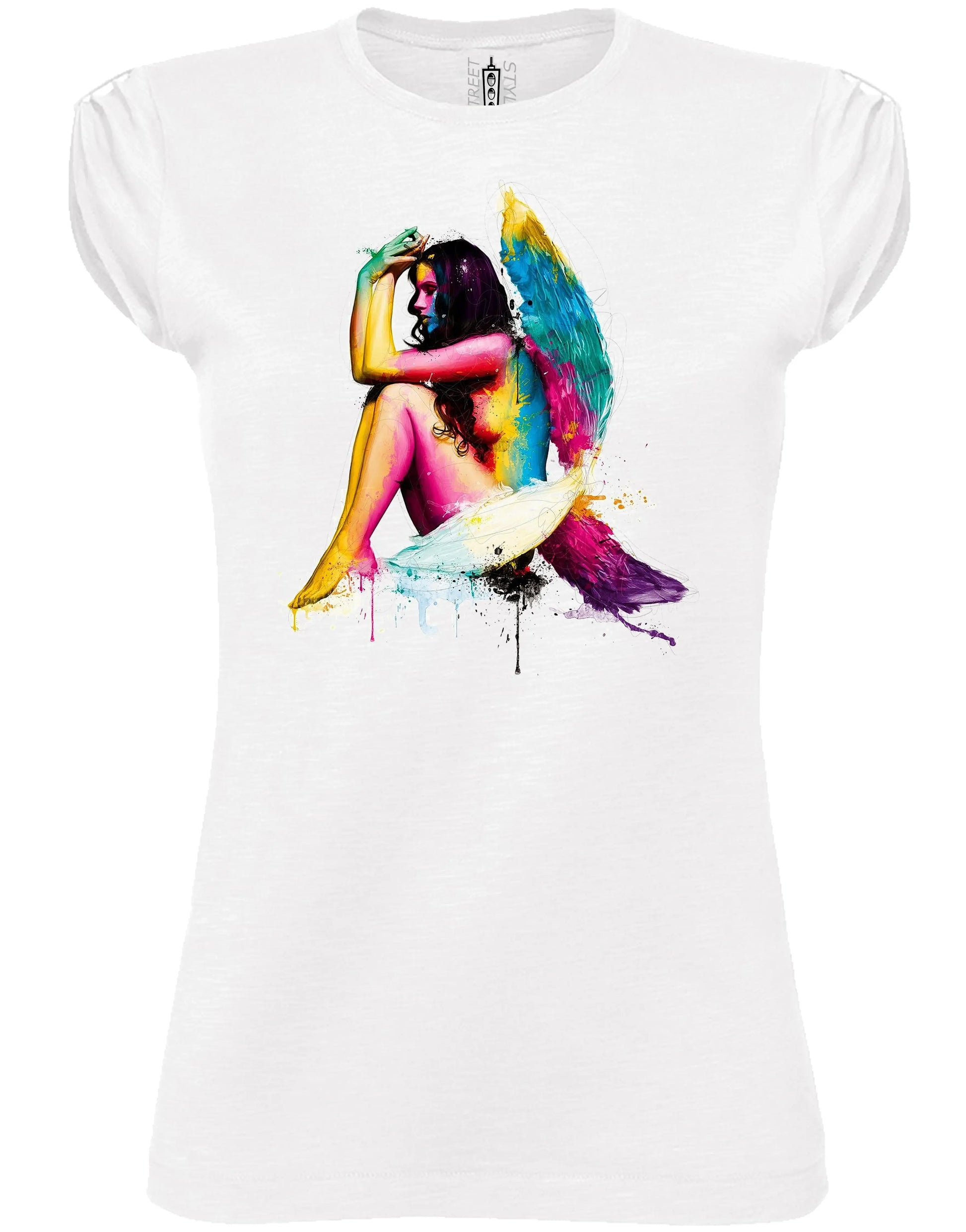 T-shirt Donna Urban Slub 'The Legend' 100% Cotone Fiammato - STREET STYLE