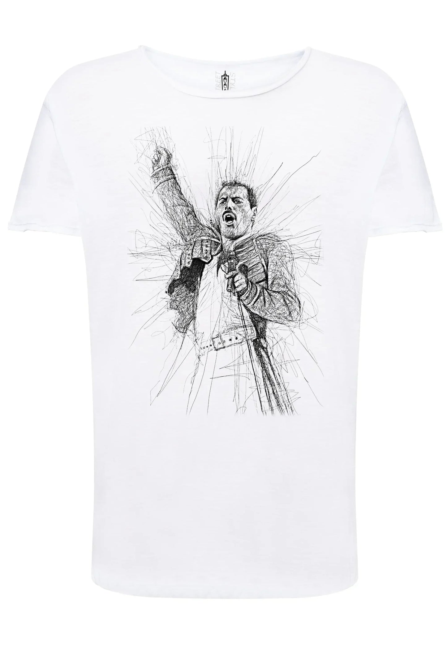 Freddy Mercury Color Artistico Stilizzato 18-58 T-shirt Urban Slub Men Uomo 100% Cotone Fiammato JK - STREET STYLE