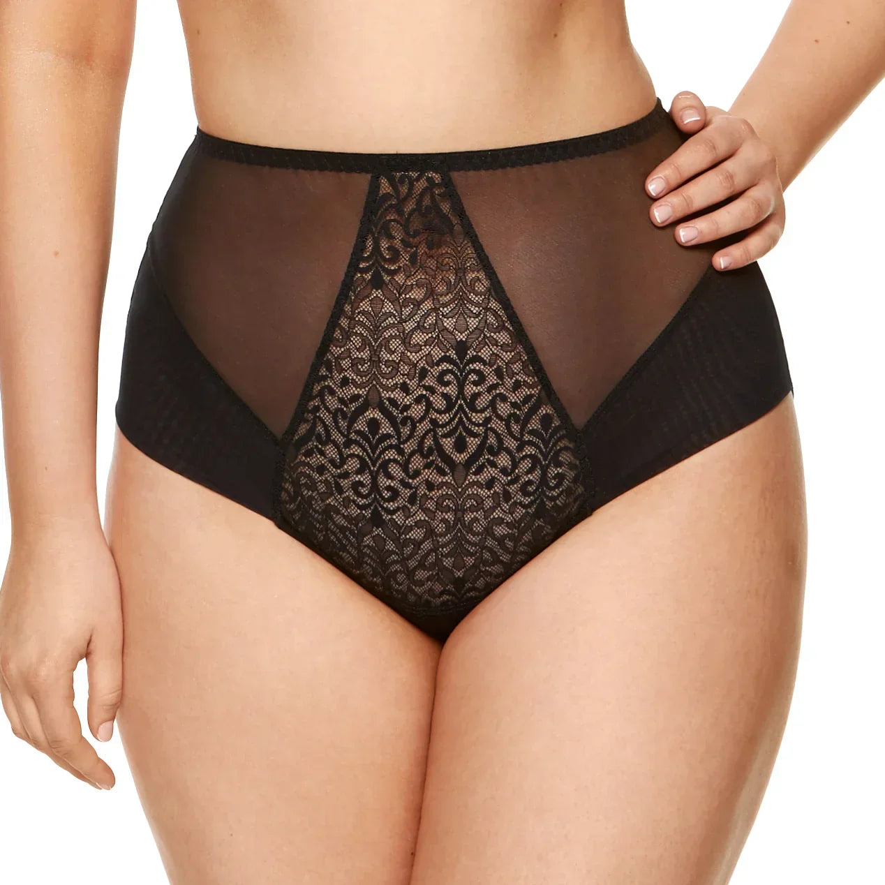 Sheer High Waist Full Brief Panty Gorteks Gabi - STREET STYLE