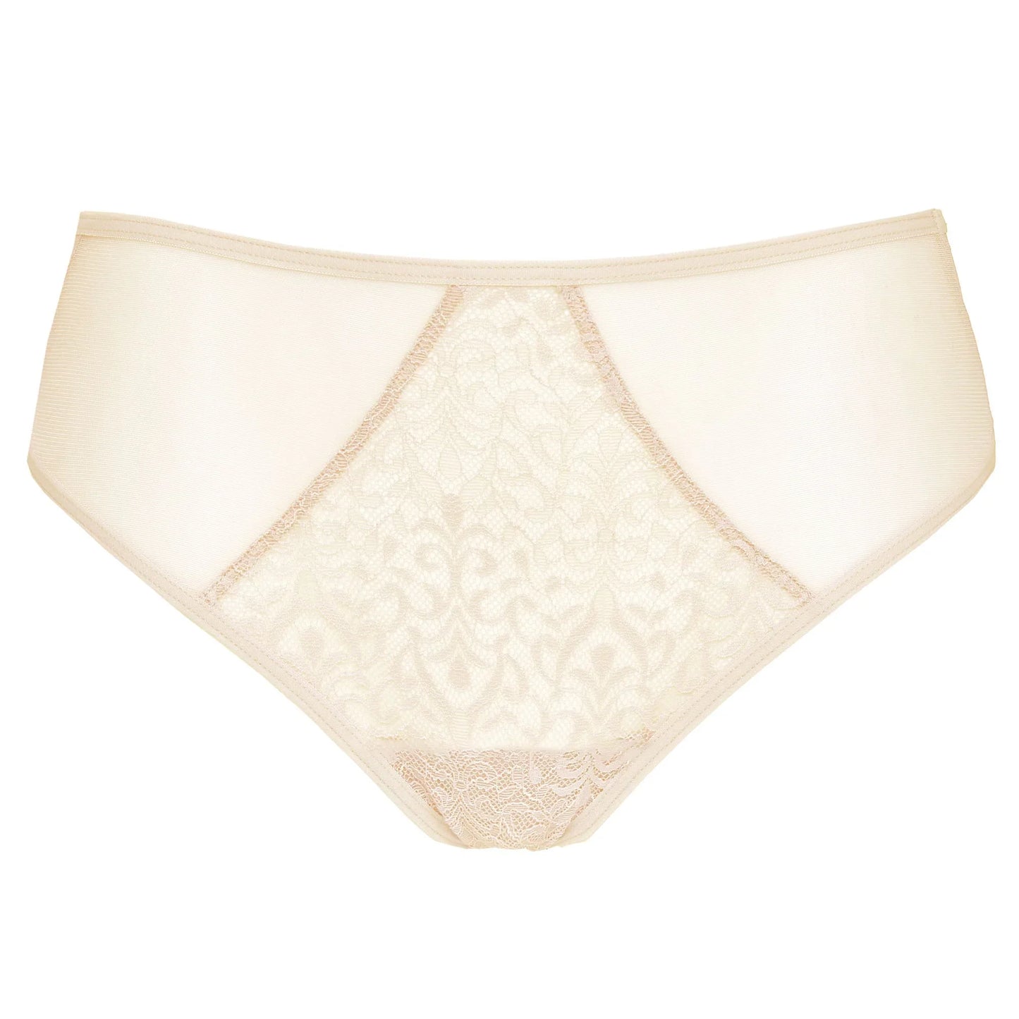 Semi Sheer Lace Bikini Panty Gorteks Gabi Beige - STREET STYLE