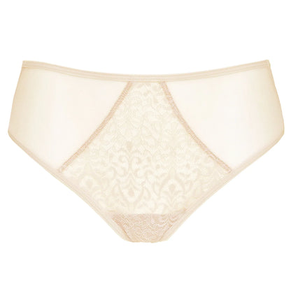 Semi Sheer Lace Bikini Panty Gorteks Gabi Beige - STREET STYLE